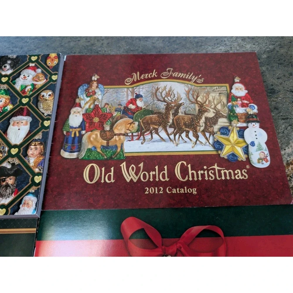 Old World Christmas Catalogs Books 2009 2012 2013 2014 Merck Glass Ornament USED